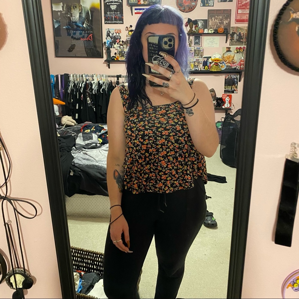 floral crop top